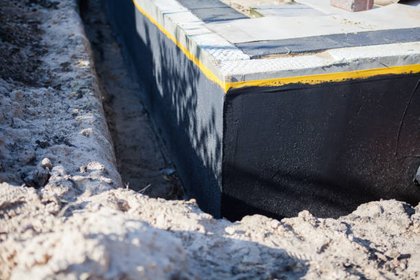 Residential Interior Drainage System installation at a Verona, OH home by SJ Waterproofing Pros